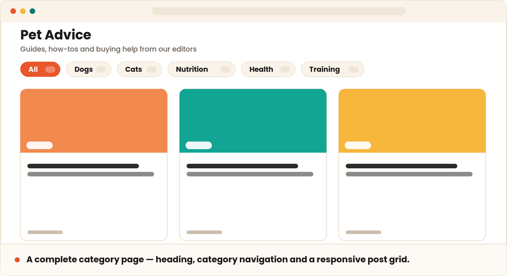 Category Grid for Elementor screenshot