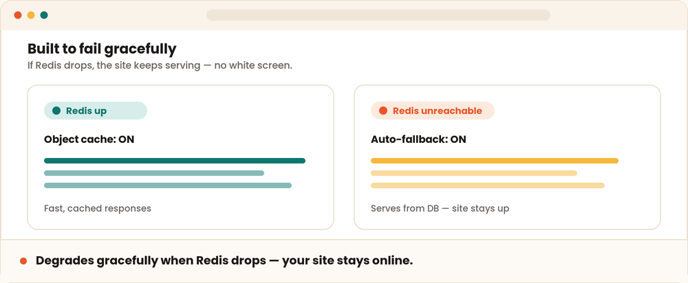 Resilient Object Cache — Redis That Never Takes Your Site Down screenshot