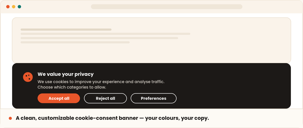 Consent Banner — Cookie Consent & Google Consent Mode v2 screenshot