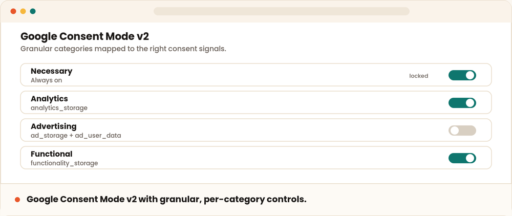 Consent Banner — Cookie Consent & Google Consent Mode v2 screenshot