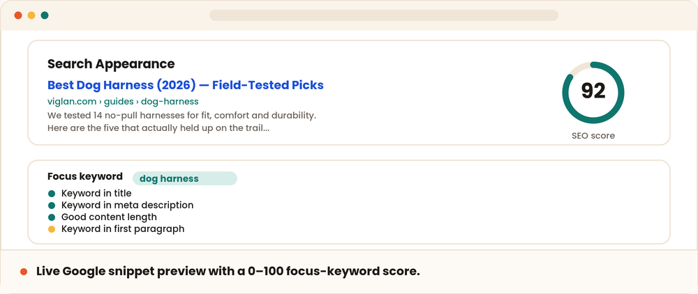 SEOPilot — Fast, Honest SEO & Schema for WordPress screenshot